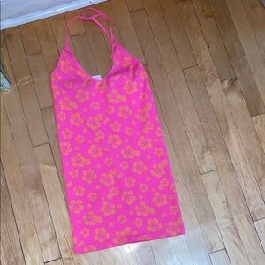 NWOT No Boundaries Pink and Yellow Floral Dress